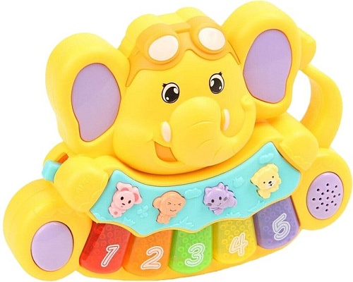 Интерактивная игрушка Mommy Love Слоненок 855-28A (желтый)