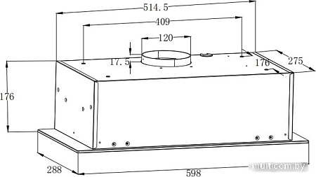 Кухонная вытяжка ZorG Platino 750 60 S (черный)