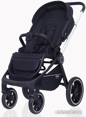Универсальная коляска Rant MOWbaby Zoom PU (2 в 1, silver black)