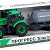 Трактор Полесье Прогресс с прицепом-цистерной 91567 (зеленый)