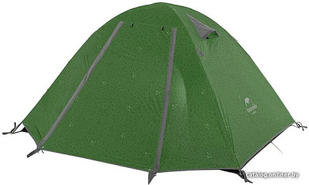 Кемпинговая палатка Naturehike P-Series 4 NH18Z022-P (210T, темно-зеленый)