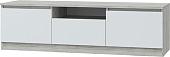 Тумба MLK Лори ТВ с ящиком и 2 дверками (дуб серый/белый)