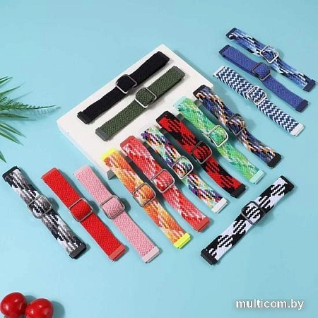 Ремешок Rumi Wick из плетеного нейлона для Huawei Band 7 (цитрусовый микс)