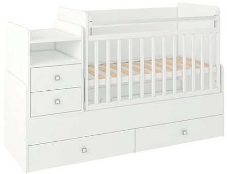 Кроватка-трансформер Фея 1414 (белый)