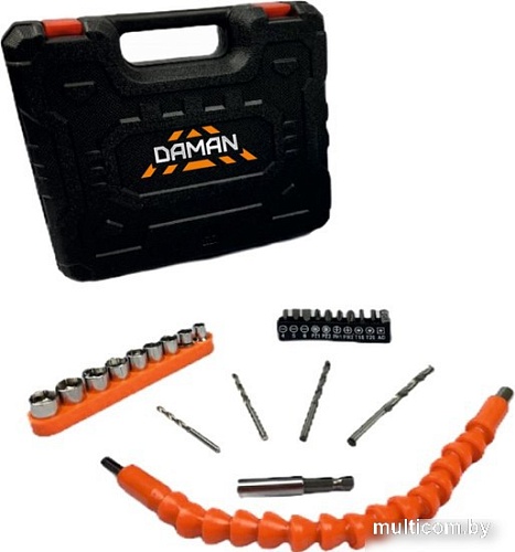 Дрель-шуруповерт Brait DCD21B-2 DAMAN (с 1-им АКБ, кейс, оснастка)