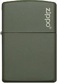 Зажигалка Zippo Green Matte with Zippo Logo 221ZL-000024