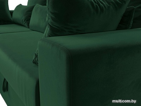 Угловой диван Mebelico Майами 15 114916L (левый, велюр, зеленый)