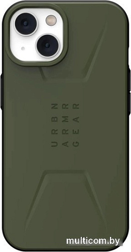 Чехол для телефона Uag для iPhone 14 Civilian for MagSafe Olive 114036117272