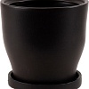 Вазон Белбогемия Крокус №2 4102 (черный матовый)