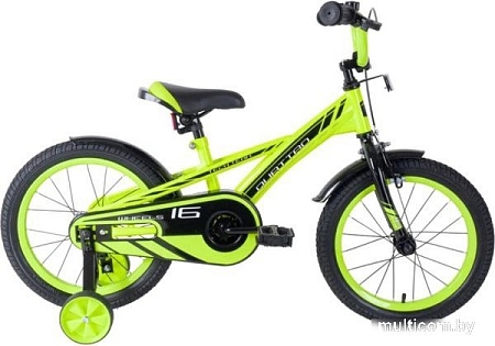Детский велосипед Tech Team Quattro 12 NN013914 (неоновый зеленый)