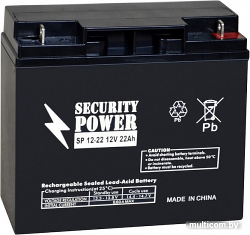 Аккумулятор для ИБП Security Power SP 12-22 (12В/22 А&middot;ч)