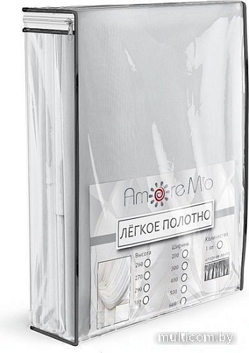 Тюль Amore Mio Crep-8704-02 6x2.8 м 73704 (шампань)