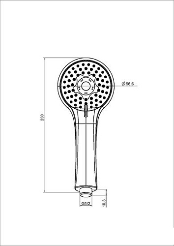 Душевая лейка Maxonor Pure Life PL06