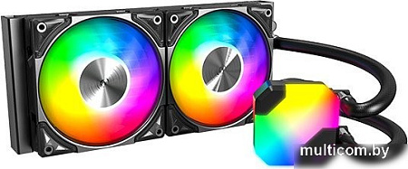 Жидкостное охлаждение для процессора Montech HyperFlow ARGB 240 (черный)