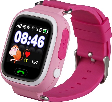 Умные часы Smart Baby Watch Q80 (розовый)