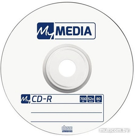 CD-R диск MyMedia 700Mb MyMedia 52x в пленке 50 шт. 69201