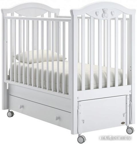 Классическая детская кроватка Nuovita Lusso Swing (белый)