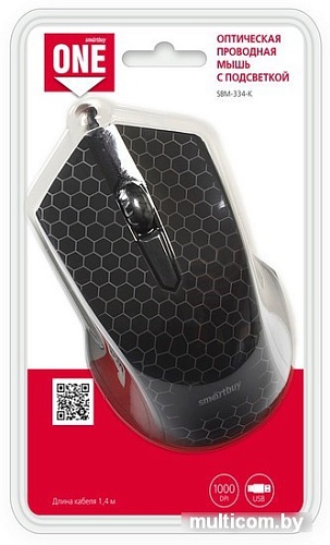 Мышь SmartBuy One 334 черная [SBM-334-K]