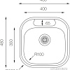 Кухонная мойка ZorG ZCL 4848 (микродекор)