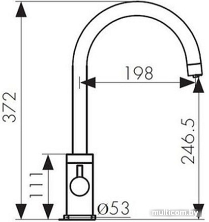 Смеситель Kaiser Merkur 26744-3 (бронзовый)