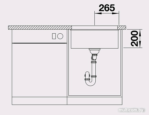 Кухонная мойка Blanco Etagon 500-U Silgranit (белый) [522231]