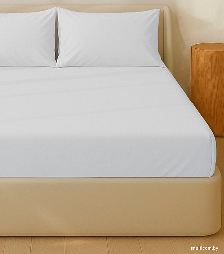 Постельное белье Sima-Land Перкаль на резинке 160x200 10445208 (серый)