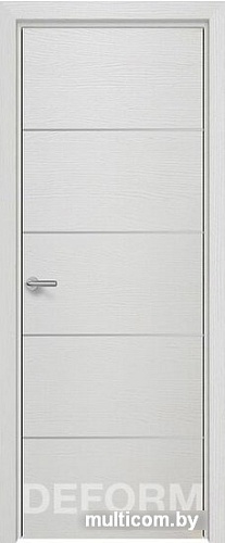 Межкомнатная дверь Юркас Deform H12 ДГ 90x200 (дуб французский сильвер)