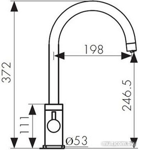 Смеситель Kaiser Merkur 26744-3 (бронзовый)