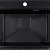Кухонная мойка Marblan Comfort 60 (черный, с сифоном и колландером)