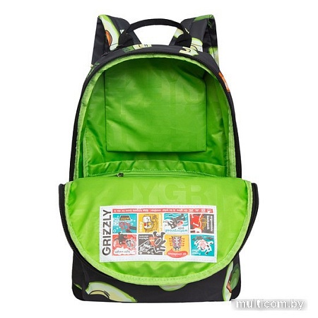 Школьный рюкзак Grizzly RXL-323-7 (авокадо)