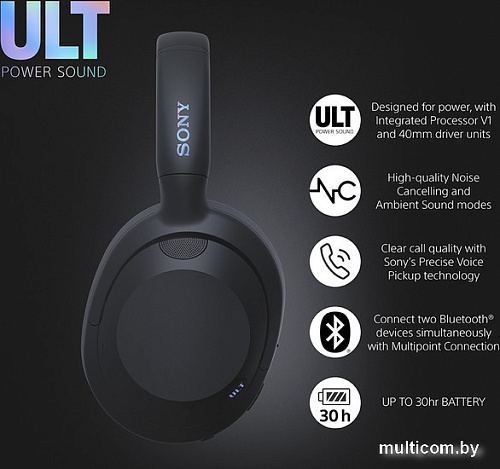 Наушники Sony ULT Power Sound Wear WH-ULT900N (черный)