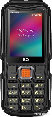 Кнопочный телефон BQ BQ-2410L Tank Power 4G (черный)