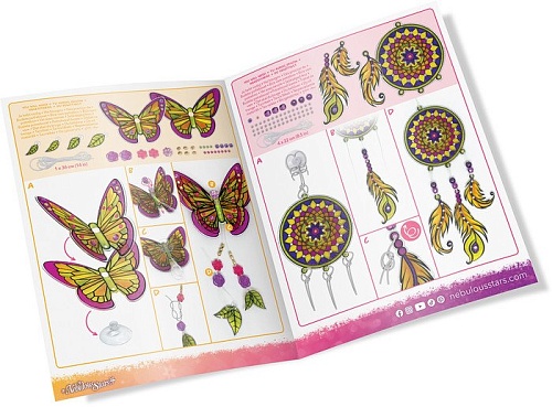 Набор для рисования Nebulous Stars Hazelia. Волшебные витражи 11017_NSDA