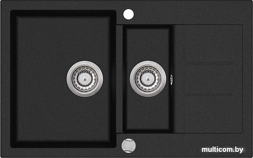 Кухонная мойка Aquasanita Tesa SQT151AW (black metallic 601)