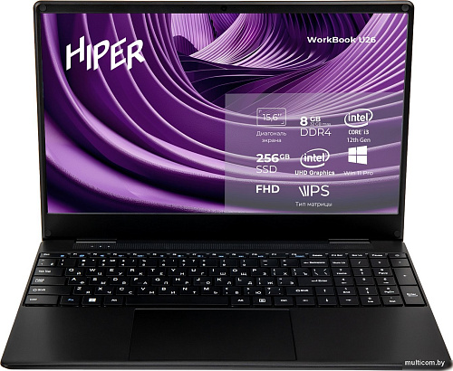 Ноутбук Hiper Workbook U26-15FII3123R8S2WPG