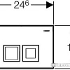 Панель смыва Geberit Delta 50 115.135.21.1 (глянцевый хром)