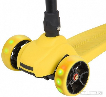 Самокат Novatrack Rainbow Car 120C.RAINBOW.YL20 (желтый)