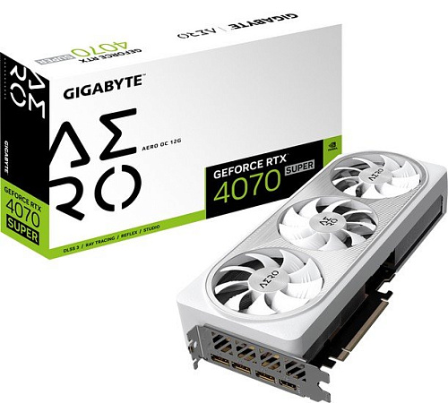 Видеокарта Gigabyte GeForce RTX 4070 Super Aero OC 12G GV-N407SAERO OC-12GD