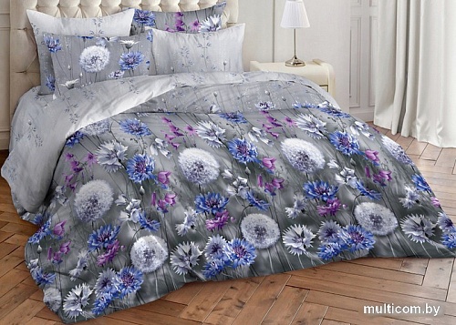 Постельное белье Миланика Раздолье 2сп (поплин)