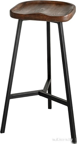 Табурет Stal-Massiv PopART-65 (дуб мореный/черный)