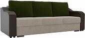 Диван Лига диванов Монако 102033 (бежевый/коричневый/зеленый)