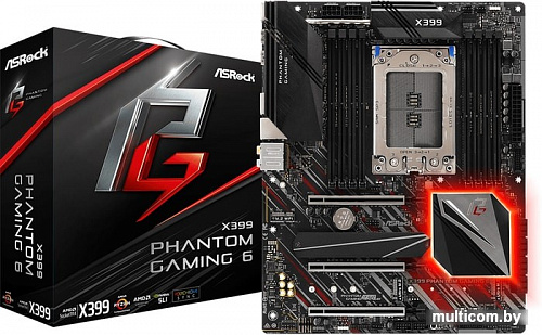 Материнская плата ASRock X399 Phantom Gaming 6
