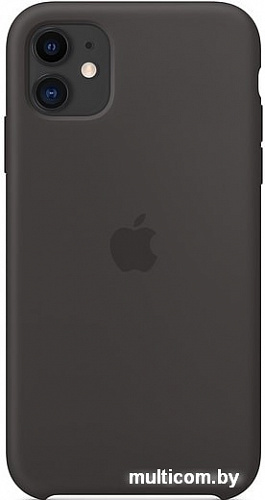 Чехол Apple Silicone Case для iPhone 11 (черный)