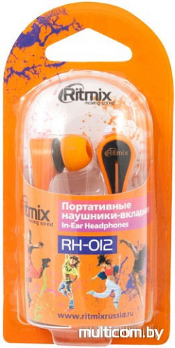 Наушники Ritmix RH-012 (оранжевый)