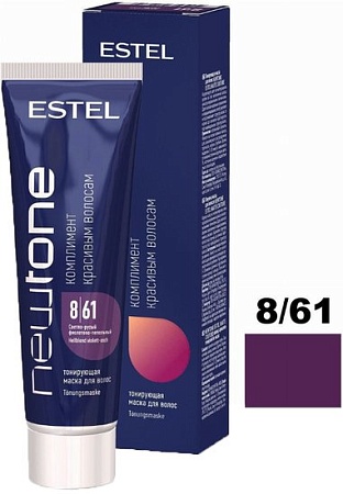 Оттеночная маска Estel Professional Newtone 8/61 Светло-русый фиолетово-пепельный 60 мл