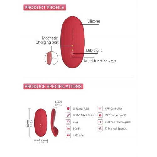 Вибратор Magic Motion Nyx 861139