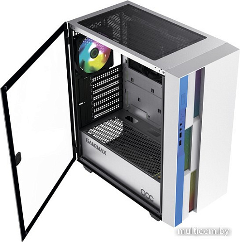 Корпус GameMax Brufen C3 WB (белый/голубой)