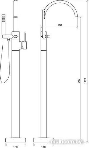 Смеситель Ravak FM 080.00 [X070059]