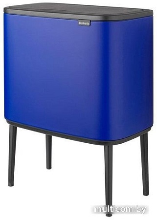Система сортировки мусора Brabantia Bo Touch Bin 11+23 л (минерально-синий)