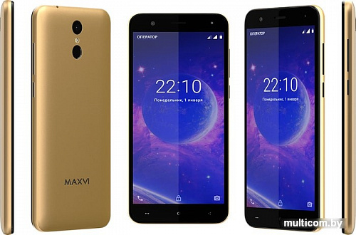 Смартфон Maxvi Vega MS531 (золотистый)